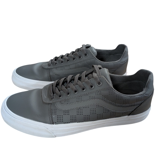 Vans Ward DX Gray Leather Skate Sneakers Size 13 - Picture 11 of 11